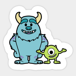 James and Mike Monster Inc Chibi Duo Sticker